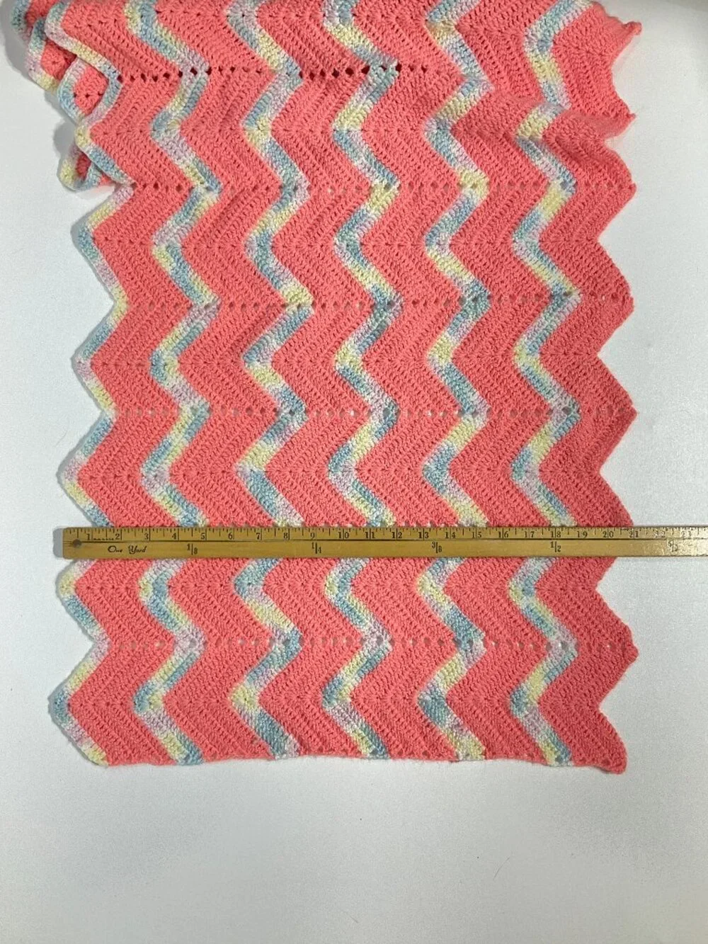 Peach Crochet Shawl 21